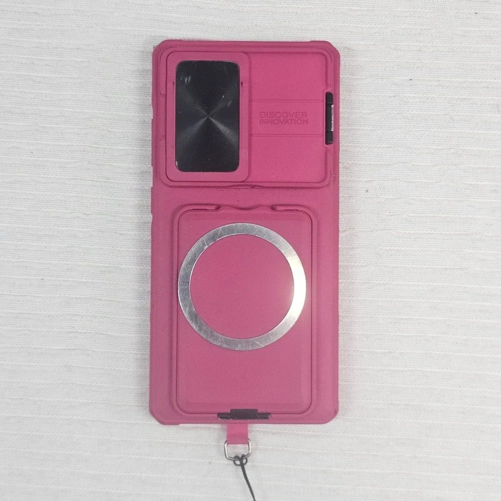Nillkin Discover‎ Innovation GalaxyS25 MagSafe CasePink Camera Slide Kickstand